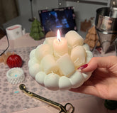 6 قطع شمع المارشميلو بعطر الكراميل