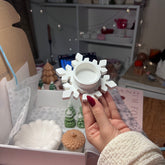 Snowflake candle holder