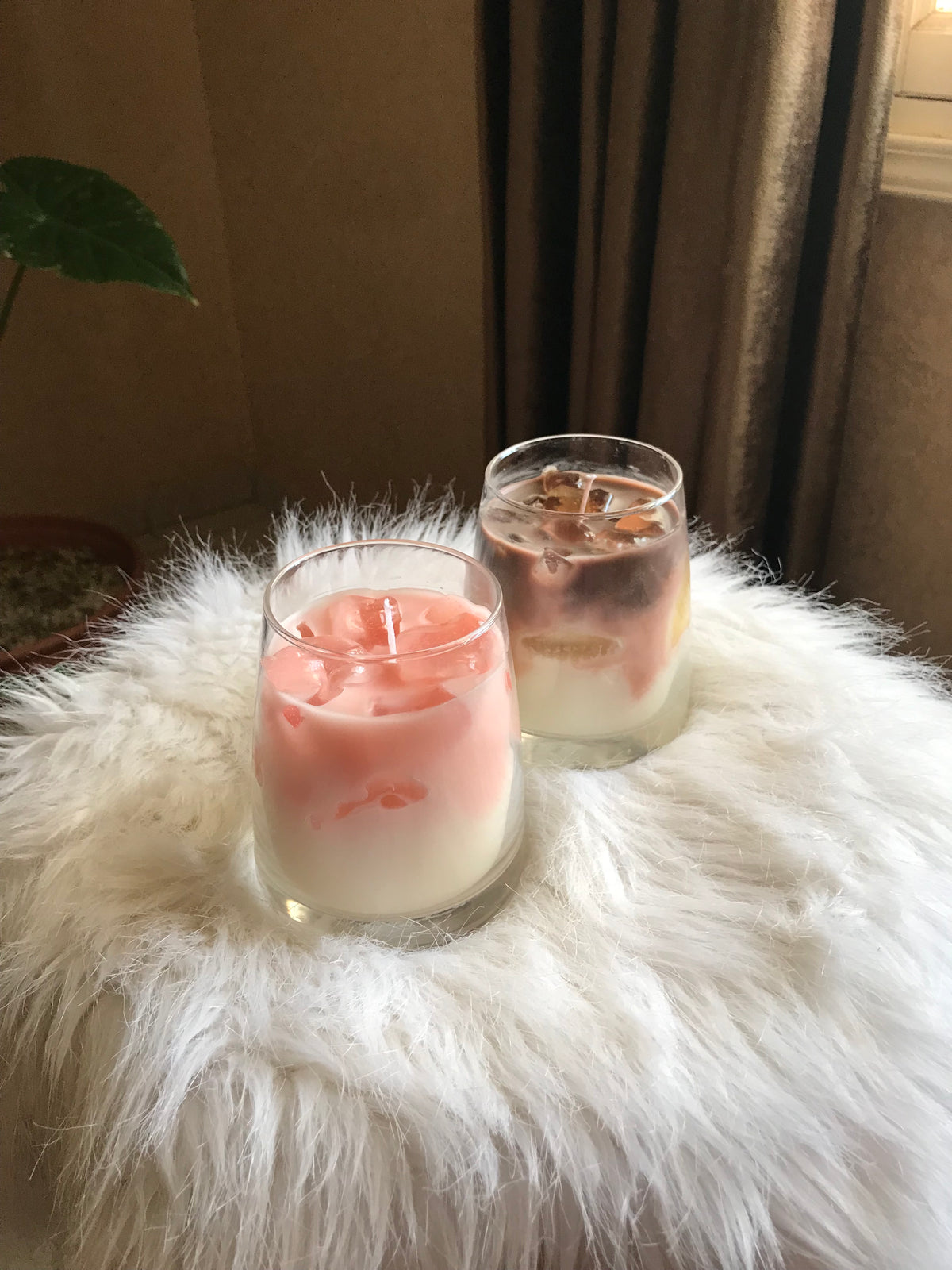 Ice coffee candle