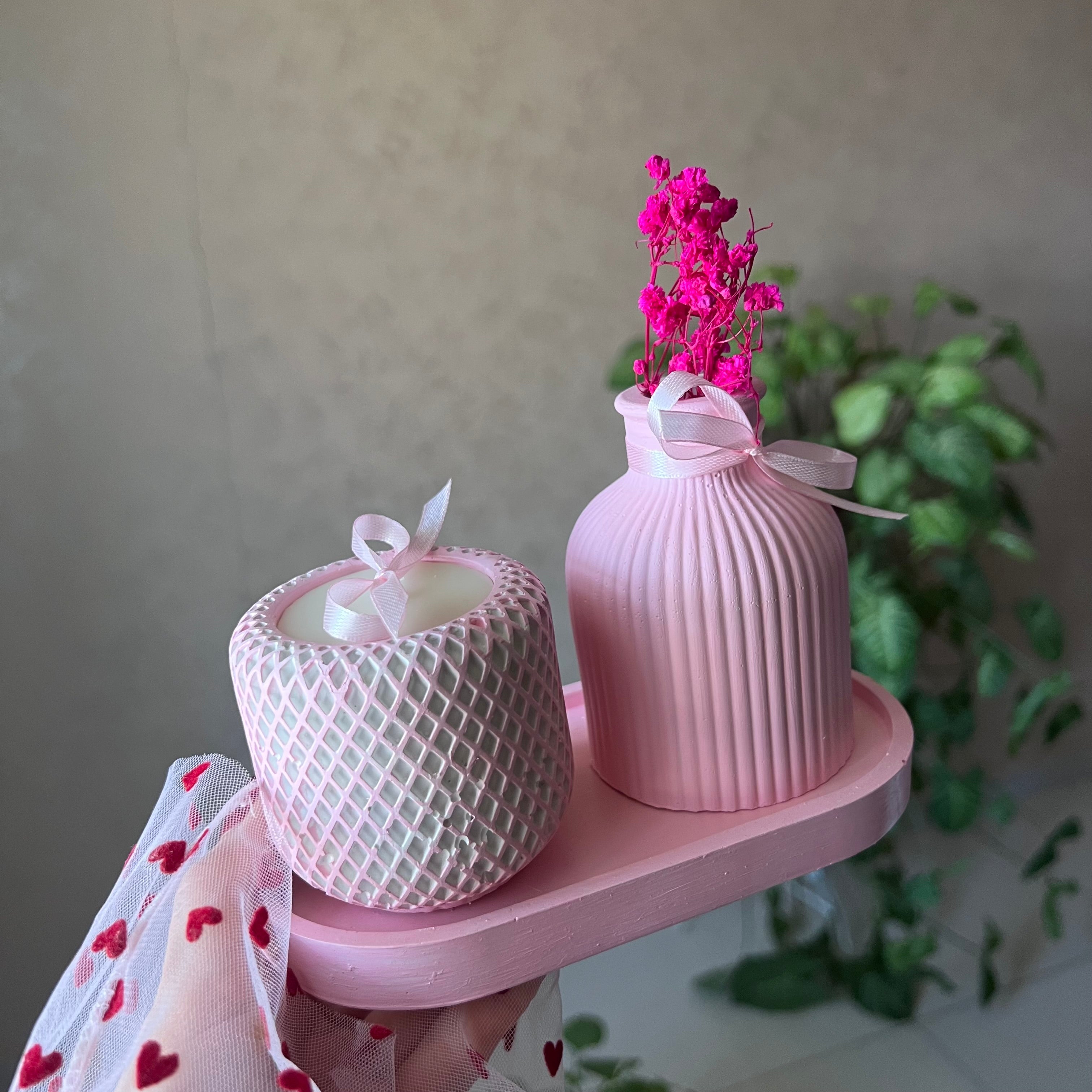 Sweet Rose Décor Set 4 pcs