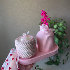 Sweet Rose Décor Set 4 pcs