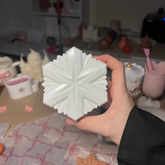 Snowflake candle jar