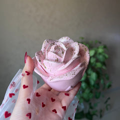 Flower jar candle