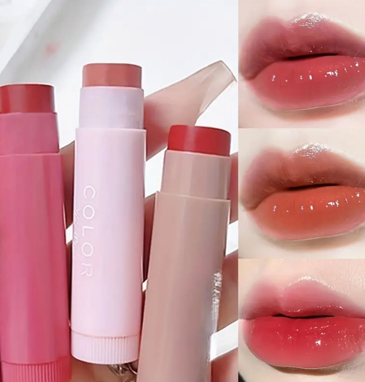 3-Color Moisturizing Lip Balm