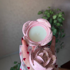 Flower jar candle