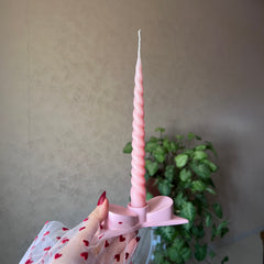 Bow candle holder
