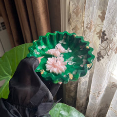 صحن  فقط بدون شمع او ورود