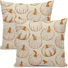 2 pcs pillows autumn cover