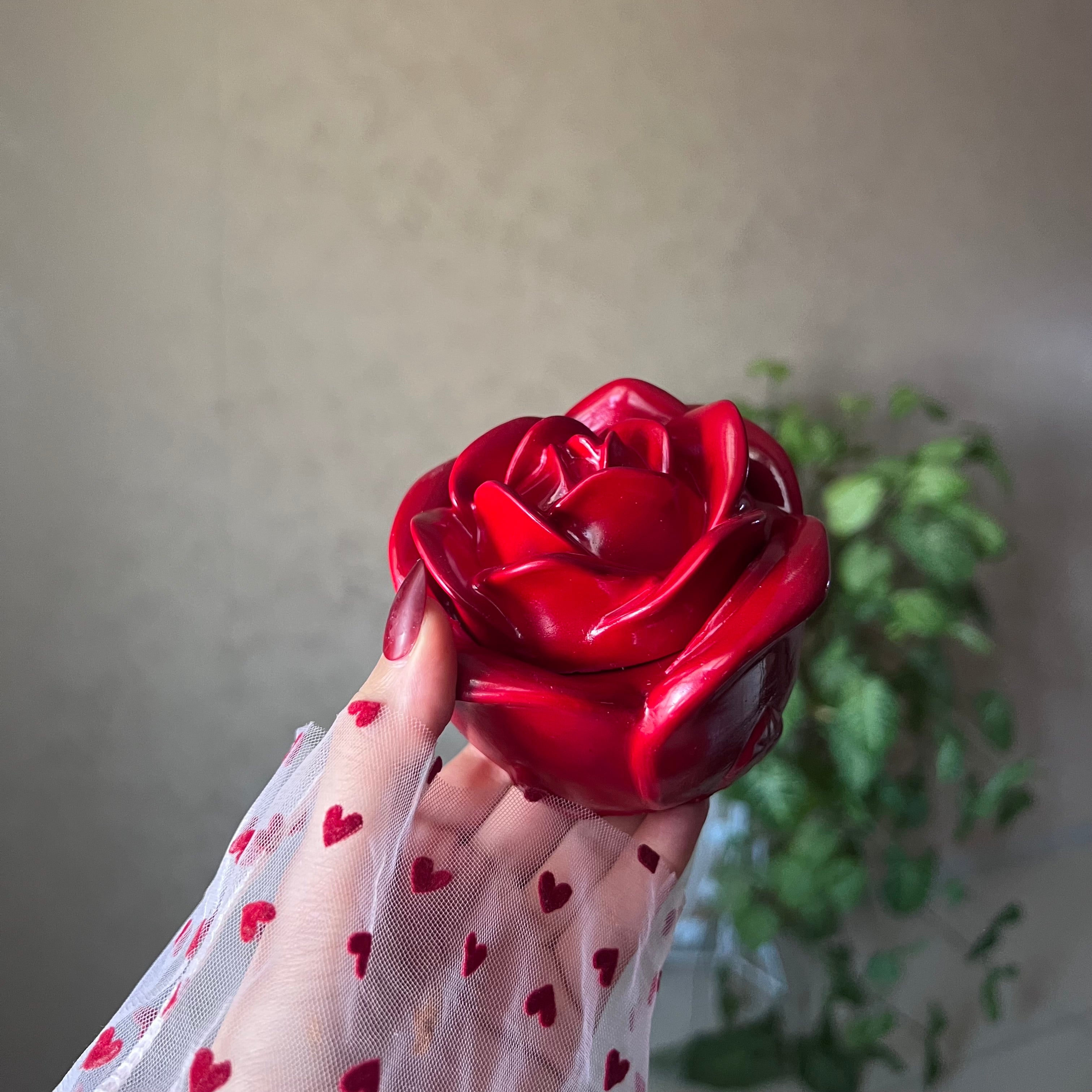 Flower jar candle