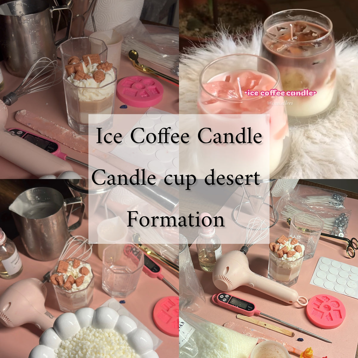 دورة شموع الكأس: شمعة الكريمة و Ice Coffee