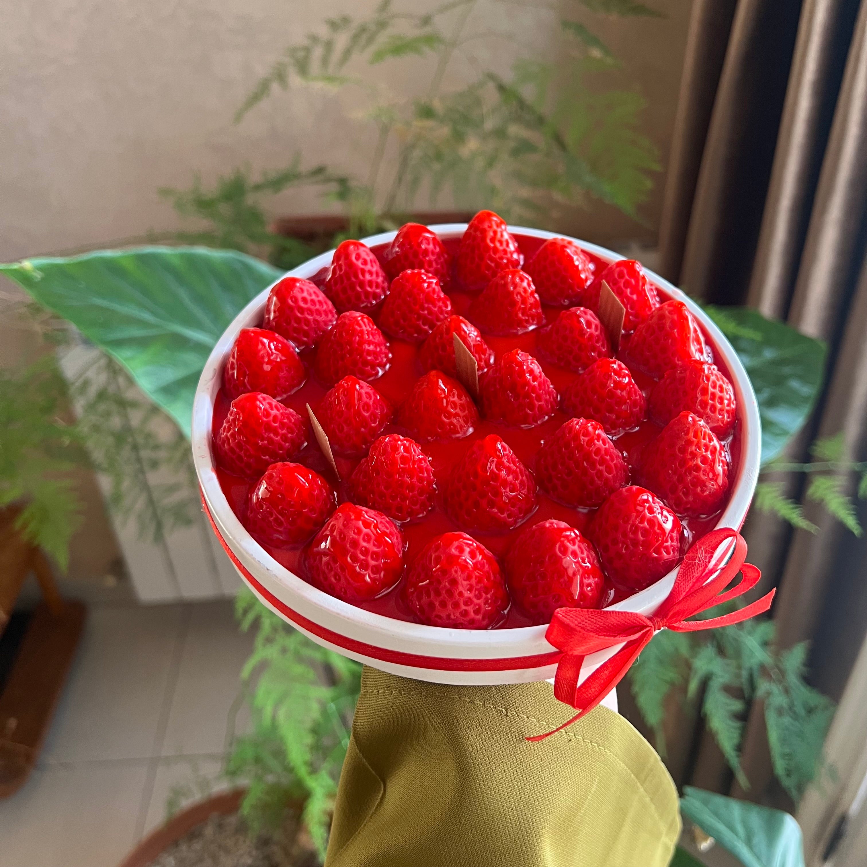 ￼فطرية الفراولة، بعطر الفراولة