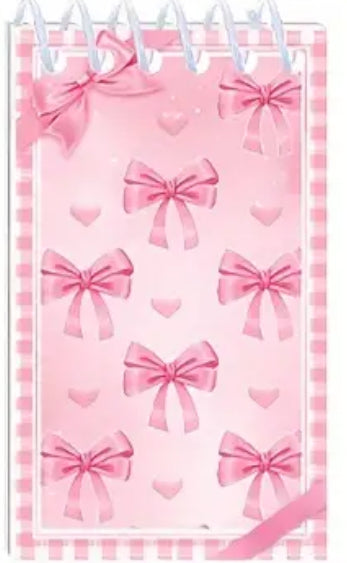 Mini Spiral Notebooks - Princess Theme Bows