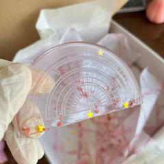 4pcs Ruler Resin hand made