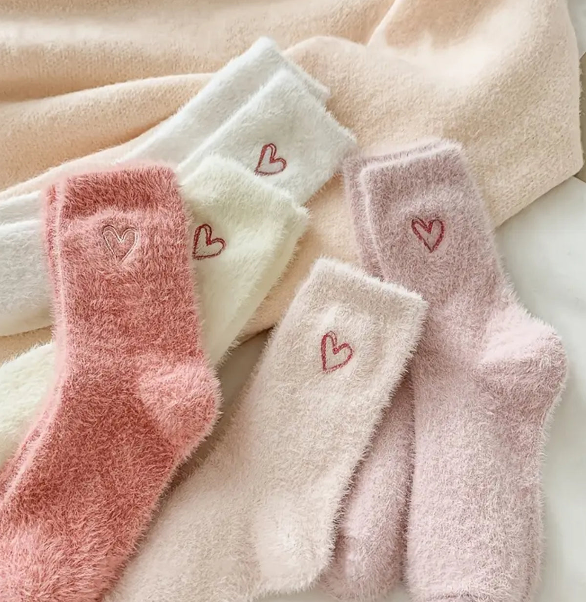 4 Pairs of Cozy, Soft Socks