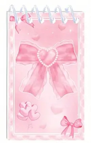 Mini Spiral Notebooks - Princess Theme Bows
