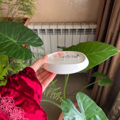 Candle flower jar كتابة اختيارية