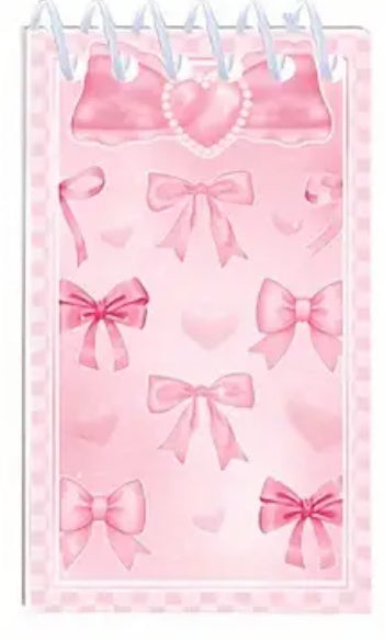 Mini Spiral Notebooks - Princess Theme Bows